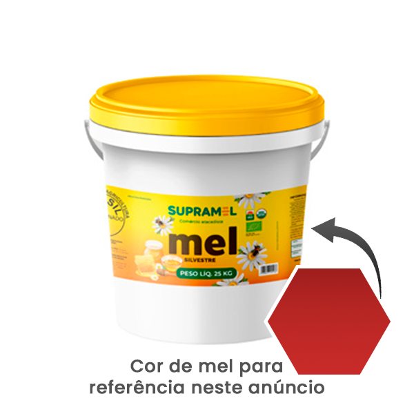 Mel puro de abelha silvestre balde 5kg - cor até 85mm - Supramel - Imagem 2