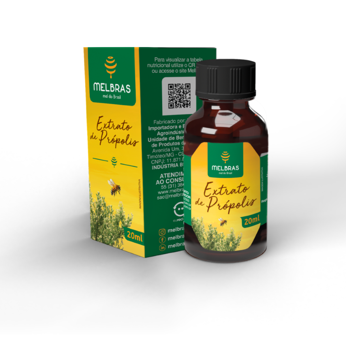 Extrato de Própolis Marron 20ml - Melbras