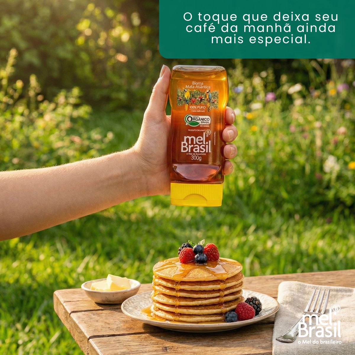 Mel Puro Silvestre Orgânico 300g - Melbras (linha Mel Brasil) - Imagem 4