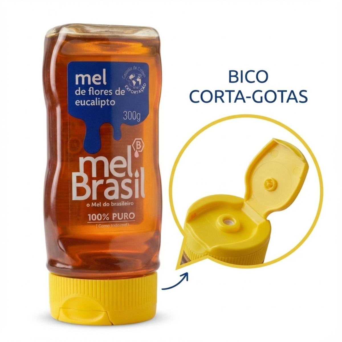 Mel Puro Flores Eucalipto 300g - Melbras (linha Mel Brasil) - Imagem 2