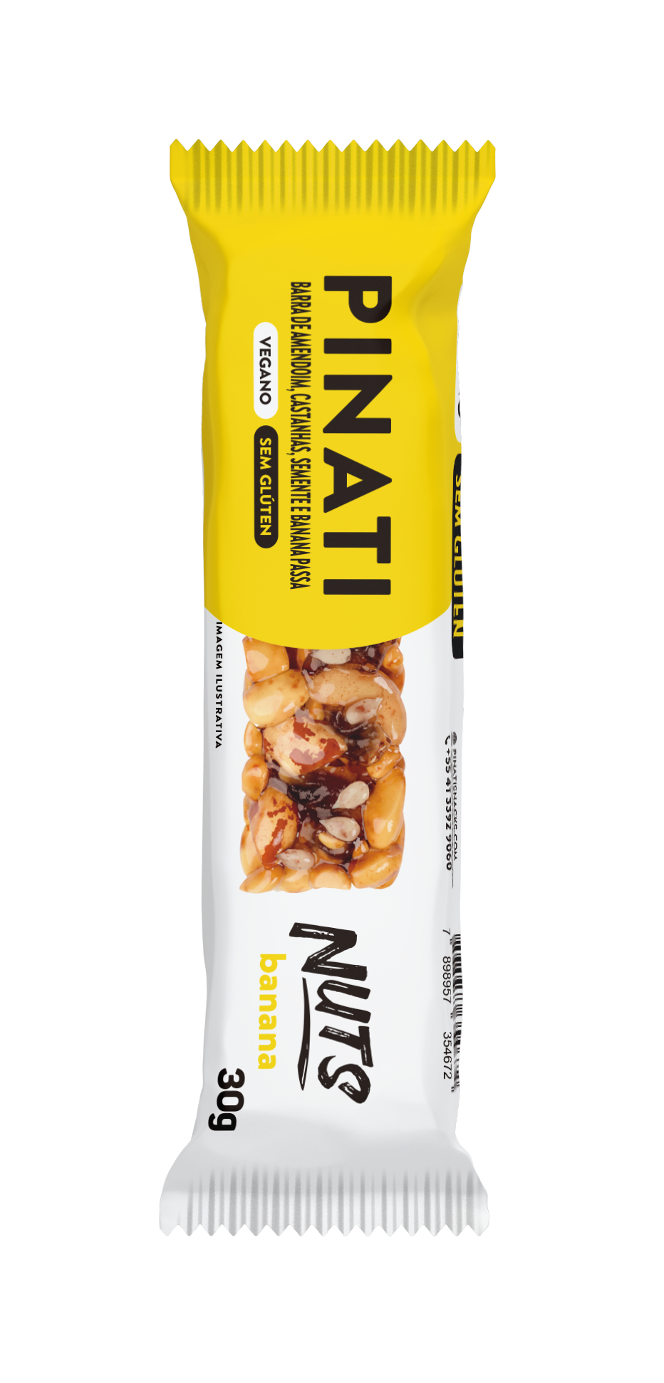 Barra De Nuts Pinati Banana 600g Display (20x30g) - Imagem 2